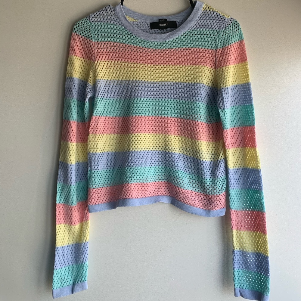 colorful striped long sleeve